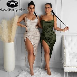 WOMEN SATIN FASHION DRESS